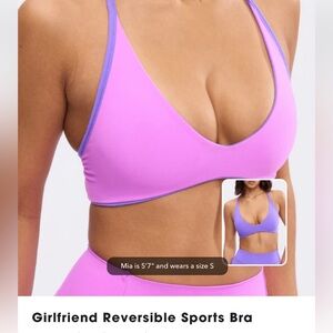 Girlfriend Reversible Sports Bra
Party Purple and Pop Rocks